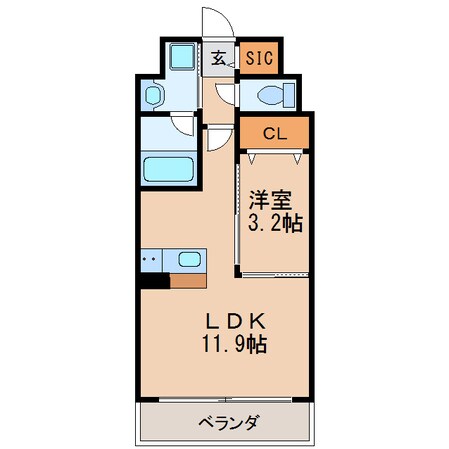 ポルタニグラ千種の物件間取画像